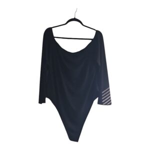 New off shoulder bodysuit size 3xl=18 black